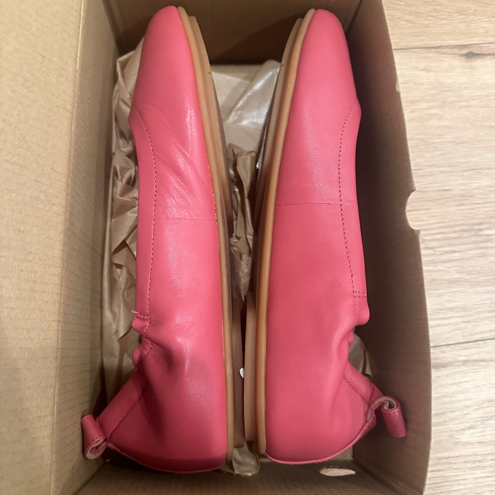 Clarks Pink Slip-On Flats